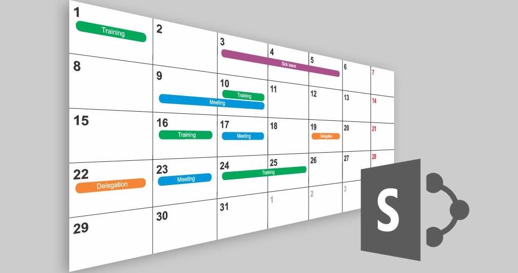 Kolorowy kalendarz SharePoint