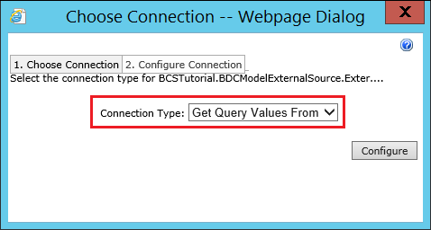 Connection Type - Get Query Values From