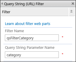 qswebpart1 - Query string filtering for BCS data