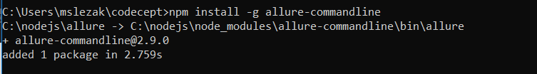 allure commandline 1 - CodeceptJS - Przyjazna automatyzacja testów akceptacyjnych dla www!