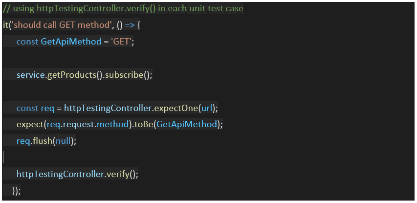 Ryc.4 - Angular/Jasmine – testowanie serwisów HTTP. Część I – metoda GET