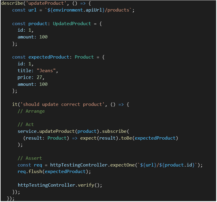 6 - Angular/Jasmine – testowanie serwisów HTTP. Część II – metody POST, PUT oraz DELETE