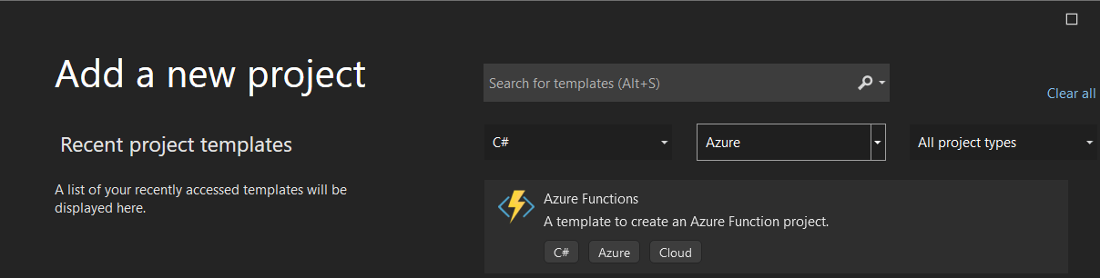Ryc. 11 Tworzenie FunctionApp w Visual Studio