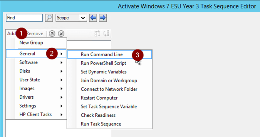 Widok okna Activate Windows 7 ESU Year 3