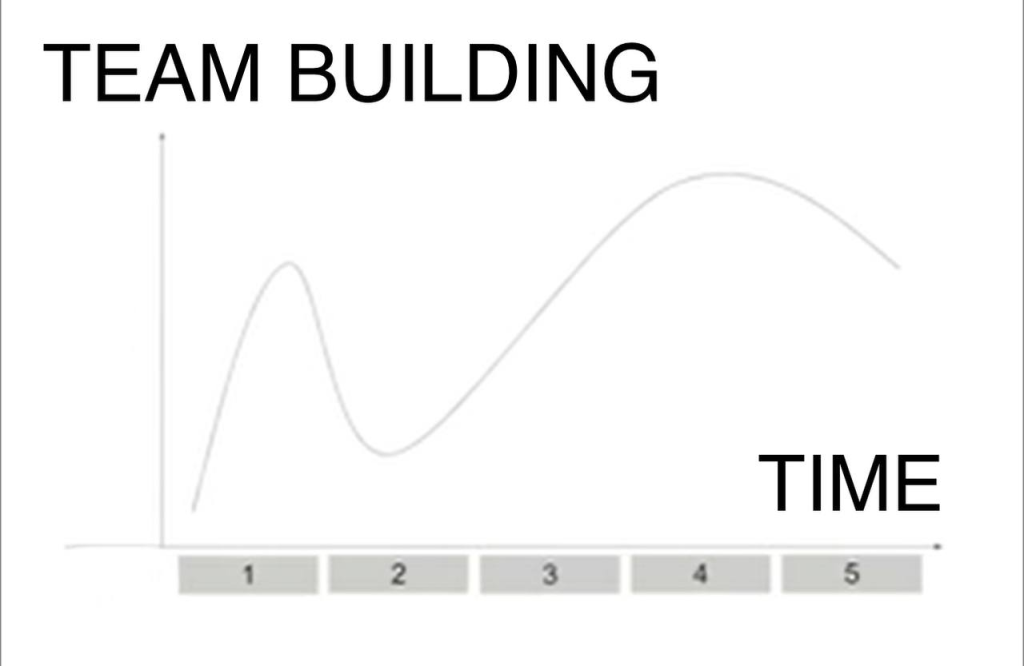 Scheme of team development over time