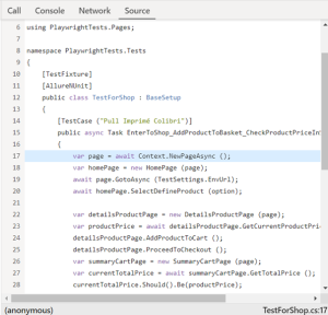 Trace Viewer in Playwright – a detailed test report