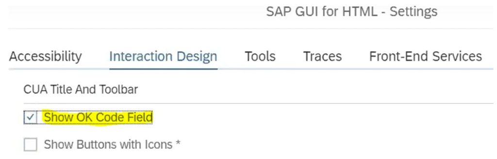 Przycisk ustawienia aplikacji SAP Fiori