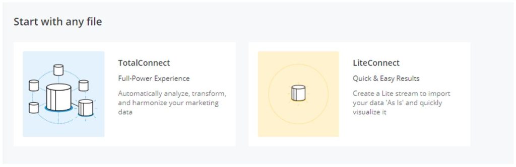Screenshot from Marketing Cloud Intelligence platform