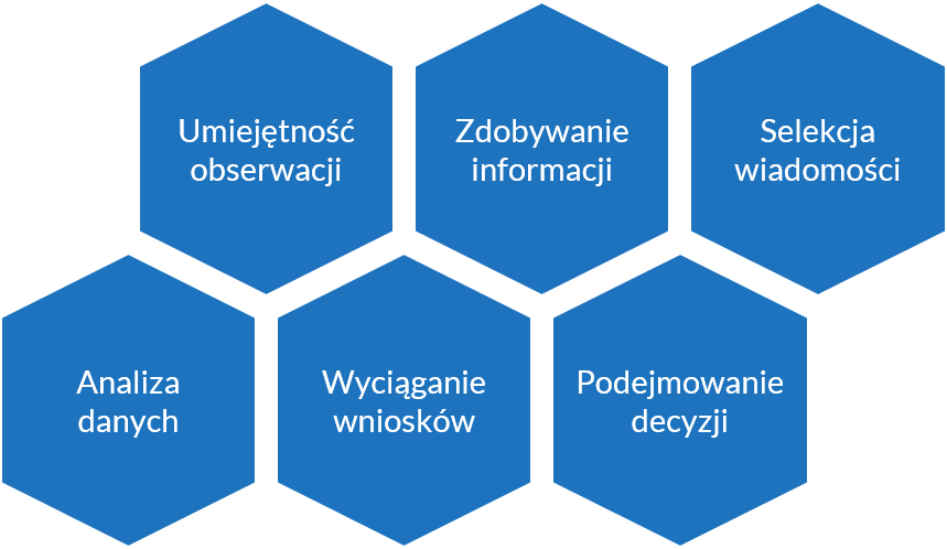 Składowe zdolności analitycznych (opracowanie własne na podstawie artykułów Wesołowskiej oraz Szymczyk)