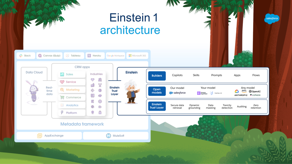 Architektura Einstein (źródło: materiały Salesforce)