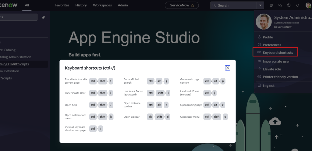 Keyboard shortcuts complete list