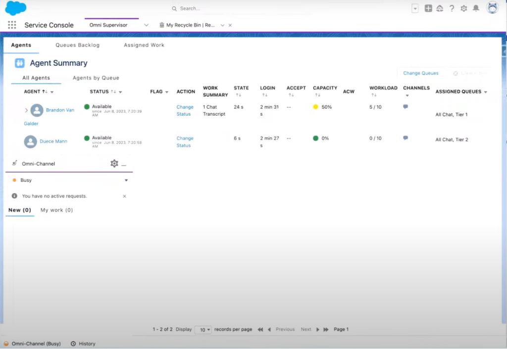 Omni Supervisor Panel 