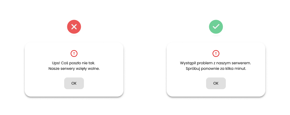 Komunikat pojawia się w przeglądarce Google Chrome w momencie gdy brakuje połączenia z Internetem. Komunikat zapewnia wsparcie użytkownika wymieniając jaki kroki można podjąć