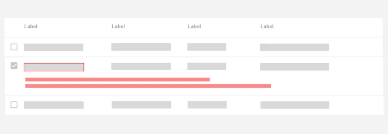 Example of placing a message below the line that is being edited. However, this method requires additional space below the line that is affected 