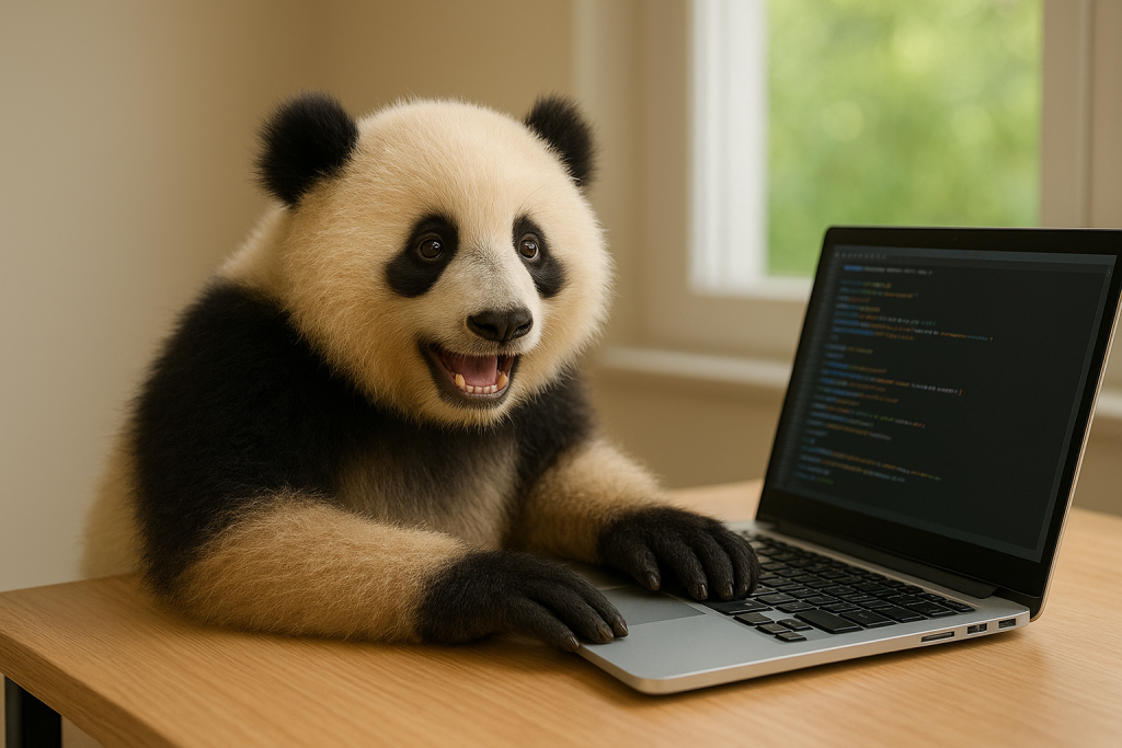 Panda wygenerowana przez ChatGPT