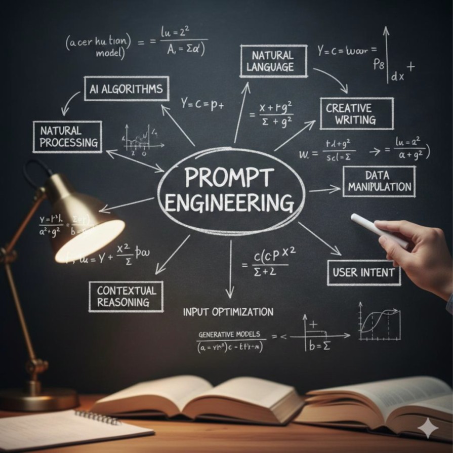 Prompt engineering (wygenerowane z wykorzystaniem NanoBanana)