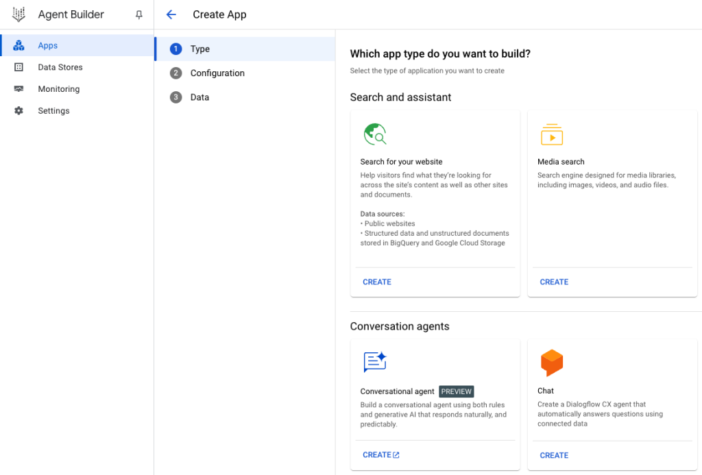 Tworzenie i konfiguracja agent&oacute;w w Vertex AI Agent Builder (źr&oacute;dło: Google Cloud Codelabs)