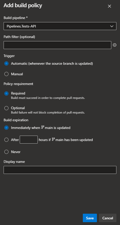 Fig. 7 Add build policy Add build policy