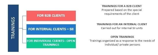 Types of trainings at Sii