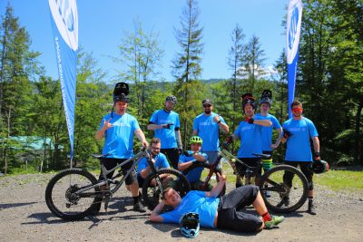 Participants of the extreme biking camp