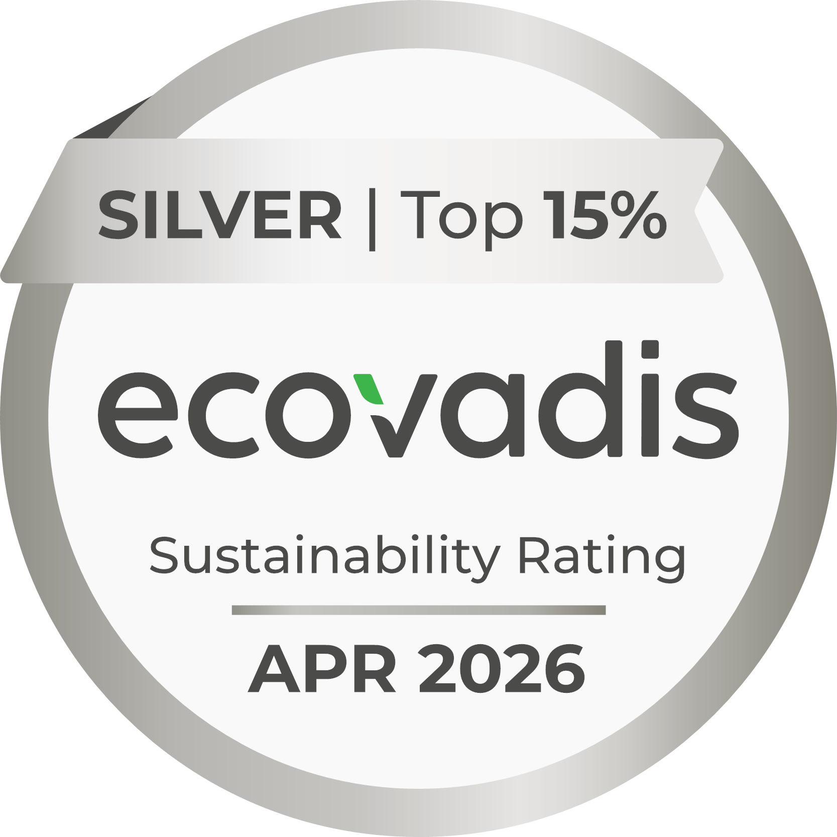 Ecovadis recognition Silver